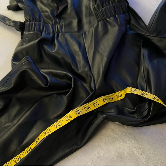 Blank NYC Tressa Black Faux Leather Jumpsuit - Picture 9 of 9